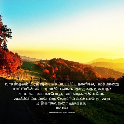 Picture 03 - எண்ணாகமம் 9:15 TAMIRV - வாசஸ்தலம் - Bible Verse Picture