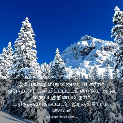 Picture 03 - எபிரெயர் 10:10 TAMIRV -  - Bible Verse Picture