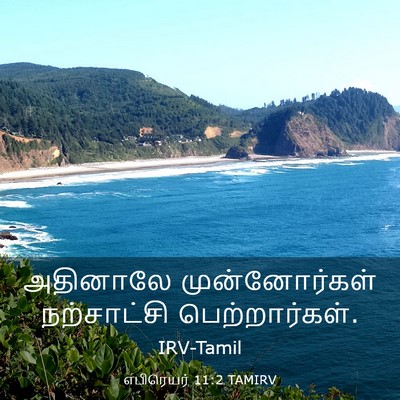 Picture 03 - எபிரெயர் 11:2 TAMIRV - அதினாலே - Bible Verse Picture