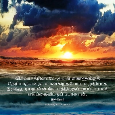 Picture 03 - எபிரெயர் 11:27 TAMIRV - விசுவாசத்தினாலே - Bible Verse Picture