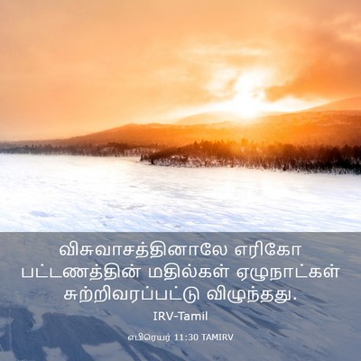 Picture 03 - எபிரெயர் 11:30 TAMIRV - விசுவாசத்தினாலே - Bible Verse Picture