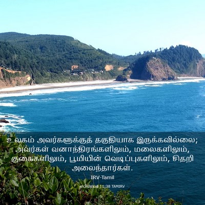 Picture 03 - எபிரெயர் 11:38 TAMIRV - உலகம் - Bible Verse Picture
