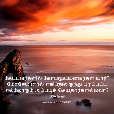 Picture 03 - எபிரெயர் 3:16 TAMIRV - கேட்டவர்களில் - Bible Verse Picture