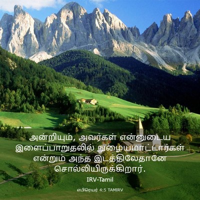 Picture 03 - எபிரெயர் 4:5 TAMIRV - அன்றியும், - Bible Verse Picture