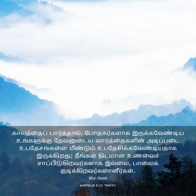 Picture 03 - எபிரெயர் 5:12 TAMIRV - காலத்தைப் - Bible Verse Picture