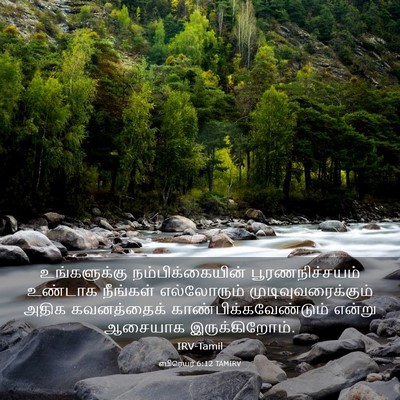 Picture 03 - எபிரெயர் 6:12 TAMIRV - உங்களுக்கு - Bible Verse Picture