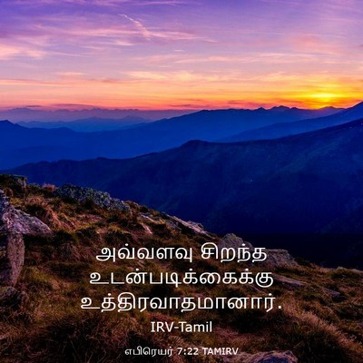 Picture 03 - எபிரெயர் 7:22 TAMIRV - அவ்வளவு சிறந்த - Bible Verse Picture