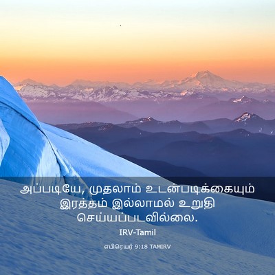 Picture 03 - எபிரெயர் 9:18 TAMIRV - அப்படியே, முதலாம் - Bible Verse Picture
