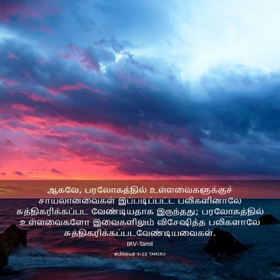 Picture 03 - எபிரெயர் 9:23 TAMIRV - ஆகவே, பரலோகத்தில் - Bible Verse Picture
