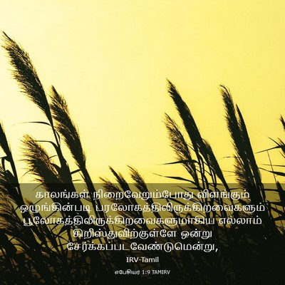 Picture 03 - எபேசியர் 1:9 TAMIRV - காலங்கள் - Bible Verse Picture