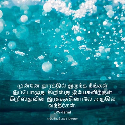 Picture 03 - எபேசியர் 2:13 TAMIRV - முன்னே தூரத்தில் - Bible Verse Picture