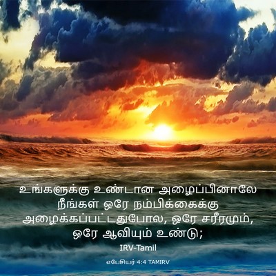 Picture 03 - எபேசியர் 4:4 TAMIRV - உங்களுக்கு உண்டான - Bible Verse Picture