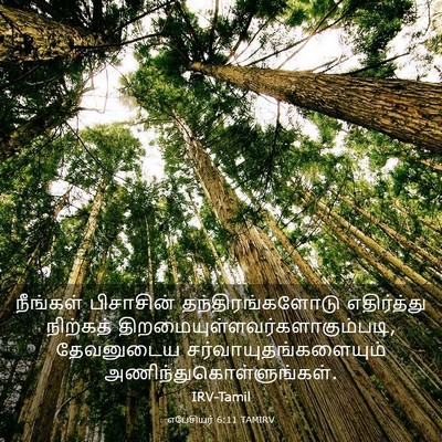 Picture 03 - எபேசியர் 6:11 TAMIRV - நீங்கள் பிசாசின் - Bible Verse Picture