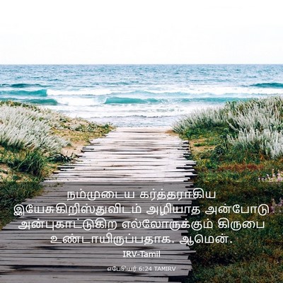 Picture 03 - எபேசியர் 6:24 TAMIRV - நம்முடைய - Bible Verse Picture