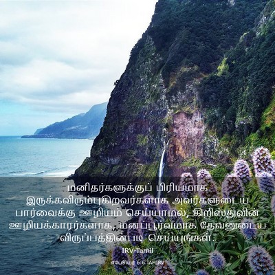 Picture 03 - எபேசியர் 6:6 TAMIRV - மனிதர்களுக்குப் - Bible Verse Picture