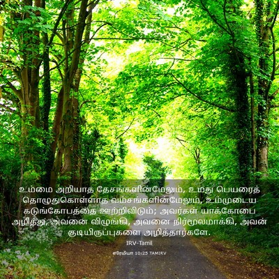 Picture 03 - எரேமியா 10:25 TAMIRV - உம்மை அறியாத - Bible Verse Picture