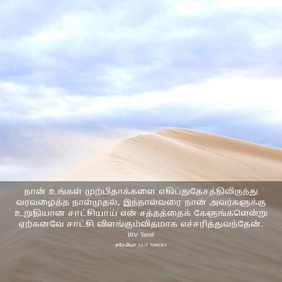 Picture 03 - எரேமியா 11:7 TAMIRV - நான் உங்கள் - Bible Verse Picture