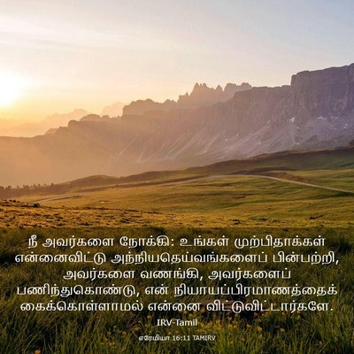 Picture 03 - எரேமியா 16:11 TAMIRV - நீ அவர்களை நோக்கி: - Bible Verse Picture