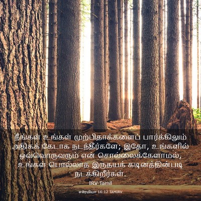 Picture 03 - எரேமியா 16:12 TAMIRV - நீங்கள் உங்கள் - Bible Verse Picture