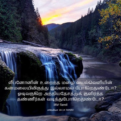 Picture 03 - எரேமியா 18:14 TAMIRV - லீபனோனின் உறைந்த - Bible Verse Picture
