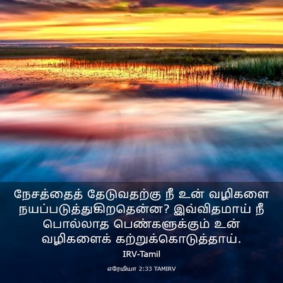 Picture 03 - எரேமியா 2:33 TAMIRV - நேசத்தைத் - Bible Verse Picture