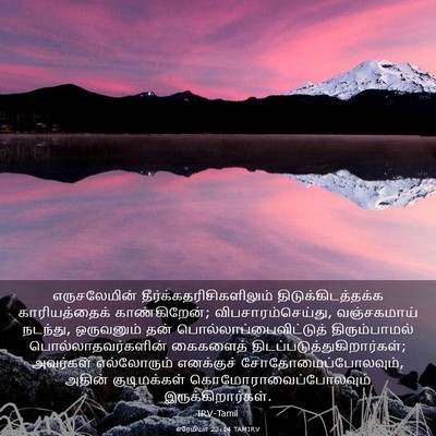 Picture 03 - எரேமியா 23:14 TAMIRV - எருசலேமின் - Bible Verse Picture