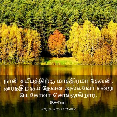 Picture 03 - எரேமியா 23:23 TAMIRV - நான் சமீபத்திற்கு - Bible Verse Picture