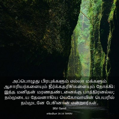 Picture 03 - எரேமியா 26:16 TAMIRV - அப்பொழுது - Bible Verse Picture