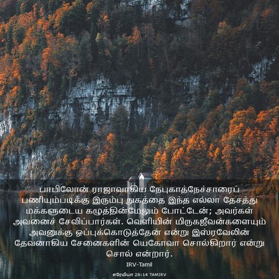 Picture 03 - எரேமியா 28:14 TAMIRV - பாபிலோன் - Bible Verse Picture