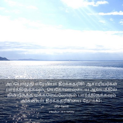 Picture 03 - எரேமியா 28:5 TAMIRV - அப்பொழுது எரேமியா - Bible Verse Picture
