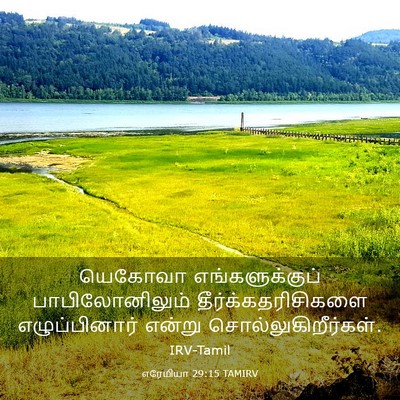 Picture 03 - எரேமியா 29:15 TAMIRV - யெகோவா - Bible Verse Picture