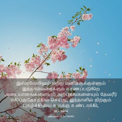 Picture 03 - எரேமியா 32:20 TAMIRV - இஸ்ரவேலிலும் மற்ற - Bible Verse Picture