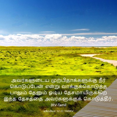 Picture 03 - எரேமியா 32:22 TAMIRV - அவர்களுடைய - Bible Verse Picture