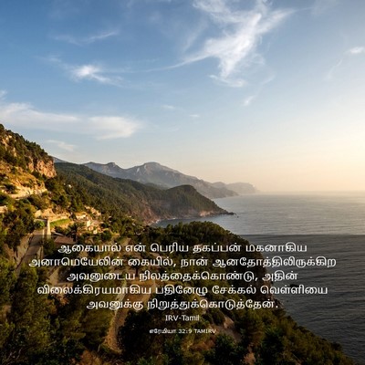Picture 03 - எரேமியா 32:9 TAMIRV - ஆகையால் என் பெரிய - Bible Verse Picture