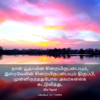 Picture 03 - எரேமியா 33:7 TAMIRV - நான் யூதாவின் - Bible Verse Picture