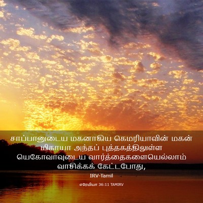 Picture 03 - எரேமியா 36:11 TAMIRV - சாப்பானுடைய - Bible Verse Picture