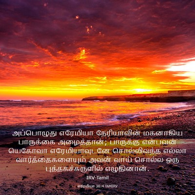 Picture 03 - எரேமியா 36:4 TAMIRV - அப்பொழுது எரேமியா - Bible Verse Picture