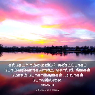 Picture 03 - எரேமியா 37:9 TAMIRV - கல்தேயர் - Bible Verse Picture