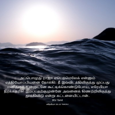 Picture 03 - எரேமியா 38:10 TAMIRV - அப்பொழுது ராஜா - Bible Verse Picture