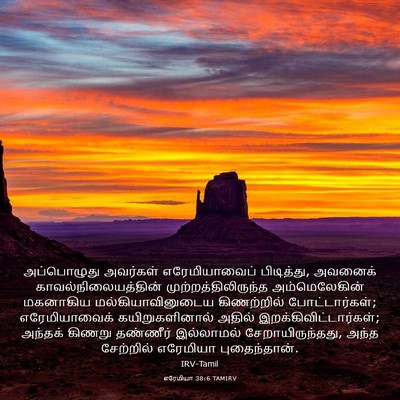Picture 03 - எரேமியா 38:6 TAMIRV - அப்பொழுது அவர்கள் - Bible Verse Picture