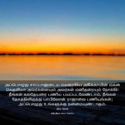 Picture 03 - எரேமியா 40:9 TAMIRV - அப்பொழுது - Bible Verse Picture