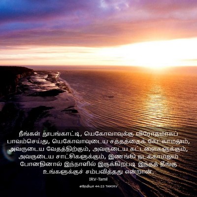 Picture 03 - எரேமியா 44:23 TAMIRV - நீங்கள் - Bible Verse Picture