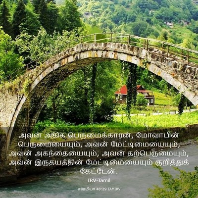 Picture 03 - எரேமியா 48:29 TAMIRV - அவன் அதிக - Bible Verse Picture