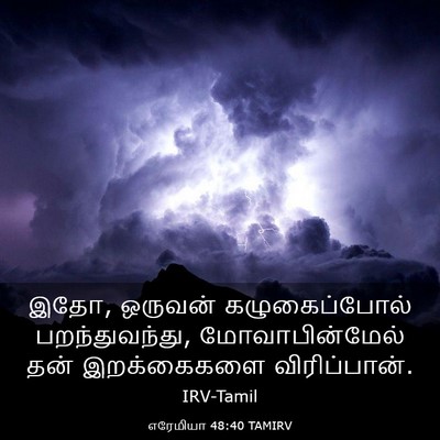 Picture 03 - எரேமியா 48:40 TAMIRV - இதோ, ஒருவன் - Bible Verse Picture