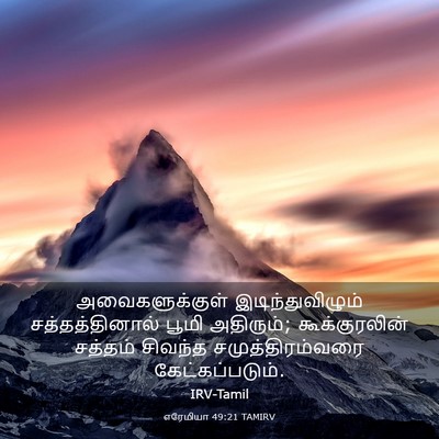 Picture 03 - எரேமியா 49:21 TAMIRV - அவைகளுக்குள் - Bible Verse Picture