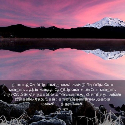 Picture 03 - எரேமியா 5:1 TAMIRV - நியாயஞ்செய்கிற - Bible Verse Picture