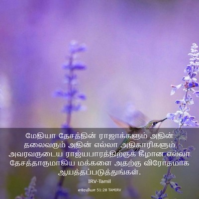 Picture 03 - எரேமியா 51:28 TAMIRV - மேதியா தேசத்தின் - Bible Verse Picture