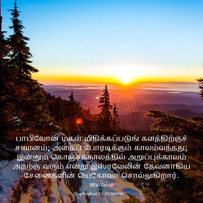 Picture 03 - எரேமியா 51:33 TAMIRV - பாபிலோன் மகள் - Bible Verse Picture