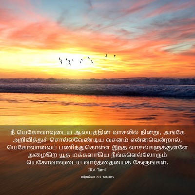 Picture 03 - எரேமியா 7:2 TAMIRV - நீ யெகோவாவுடைய - Bible Verse Picture