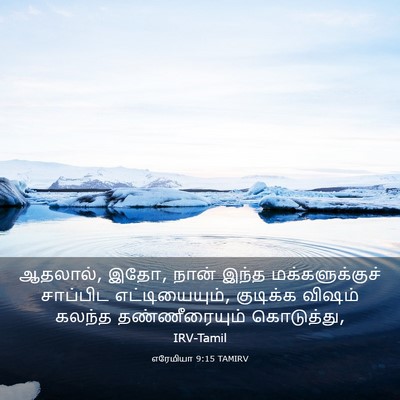 Picture 03 - எரேமியா 9:15 TAMIRV - ஆதலால், இதோ, நான் - Bible Verse Picture